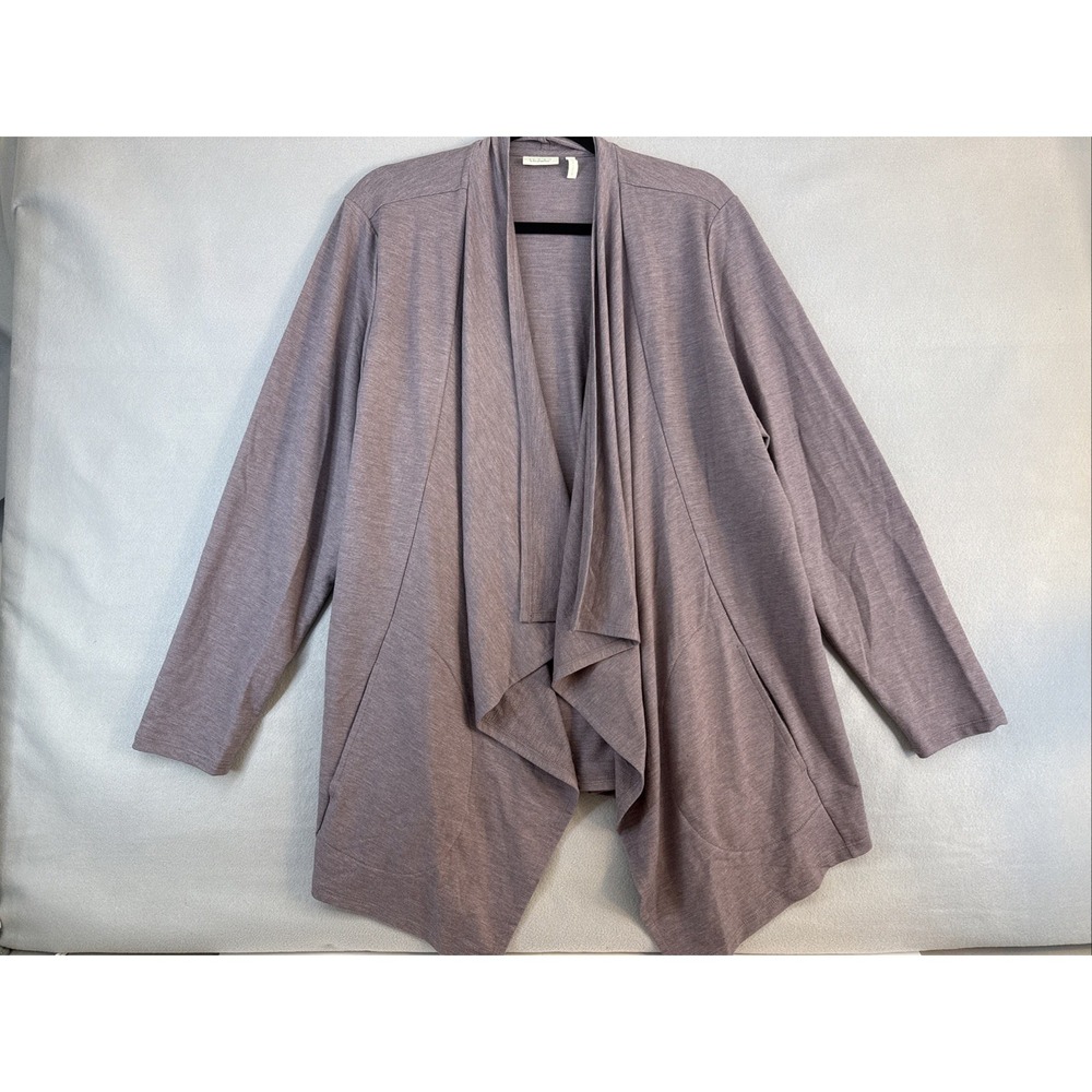 Logo Lounge Cardigan Light Purple Women's Size 1X, Pockets‎